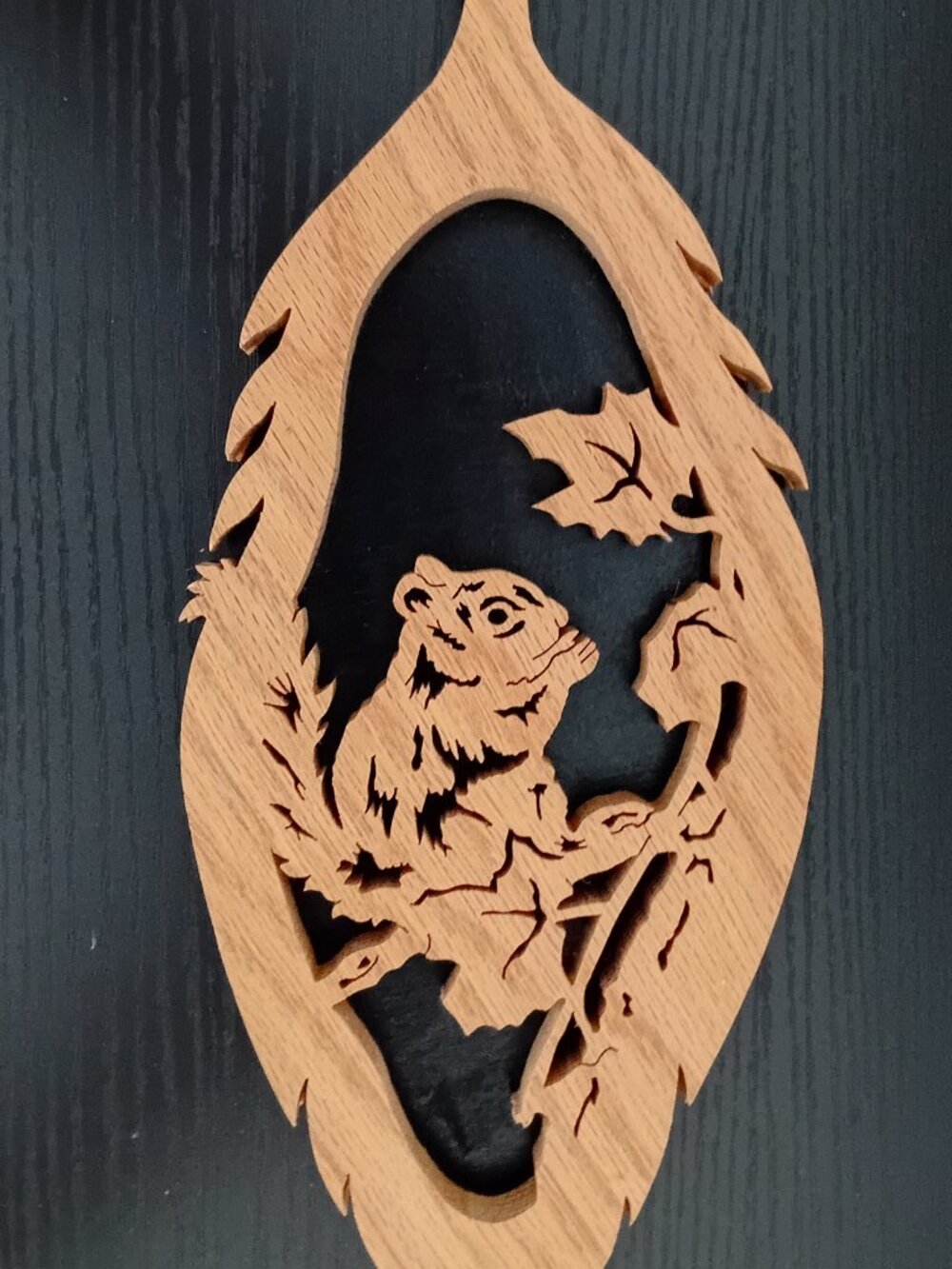 Handcrafted Wood Carving Wall Art Signed By Artist Rustic Vibe